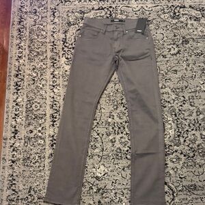Gray Men's slim straight Jeans